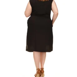 MICHAEL Michael Kors Plus Size Drapey Crepe Trench Dress 6 MICHAEL Michael Kors Plus Size Drapey Crepe Trench Dress -Cheap Styleocity Store 51H1A6qDyxL