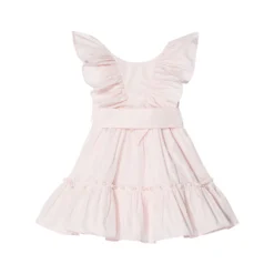 Stella McCartney Kids Dress With Ruffles And Belt (Toddler/Little Kids/Big Kids)