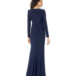 Vince Camuto Long Sleeve Gown With Drape Front -Cheap Styleocity Store 616W3ep2fcL