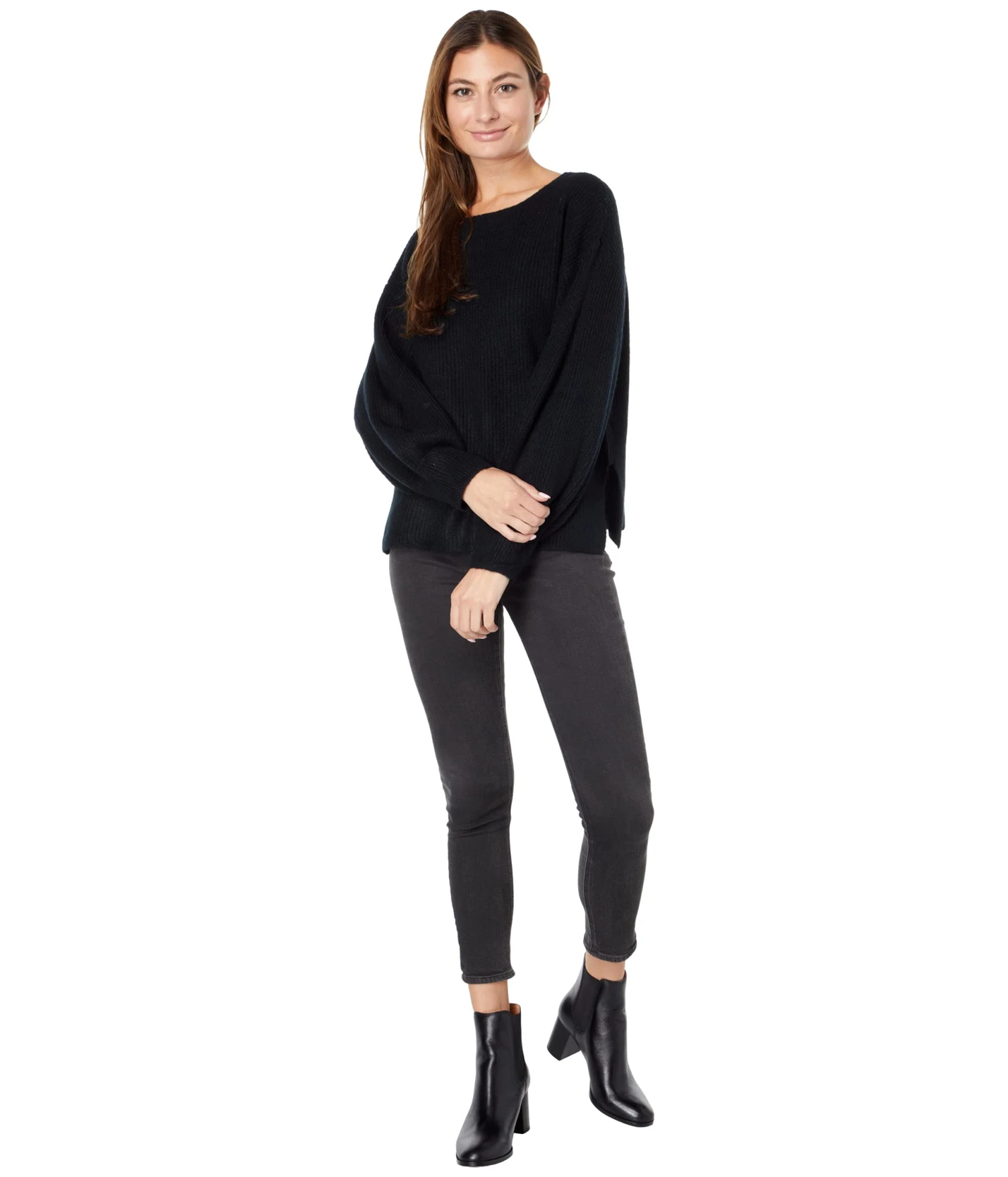 1.STATE Cross-Back Crew Neck Sweater 4 1.STATE Cross-Back Crew Neck Sweater - Image 4