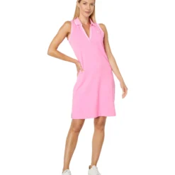 U.S. POLO ASSN. Sleeveless Split-Neck Polo Dress