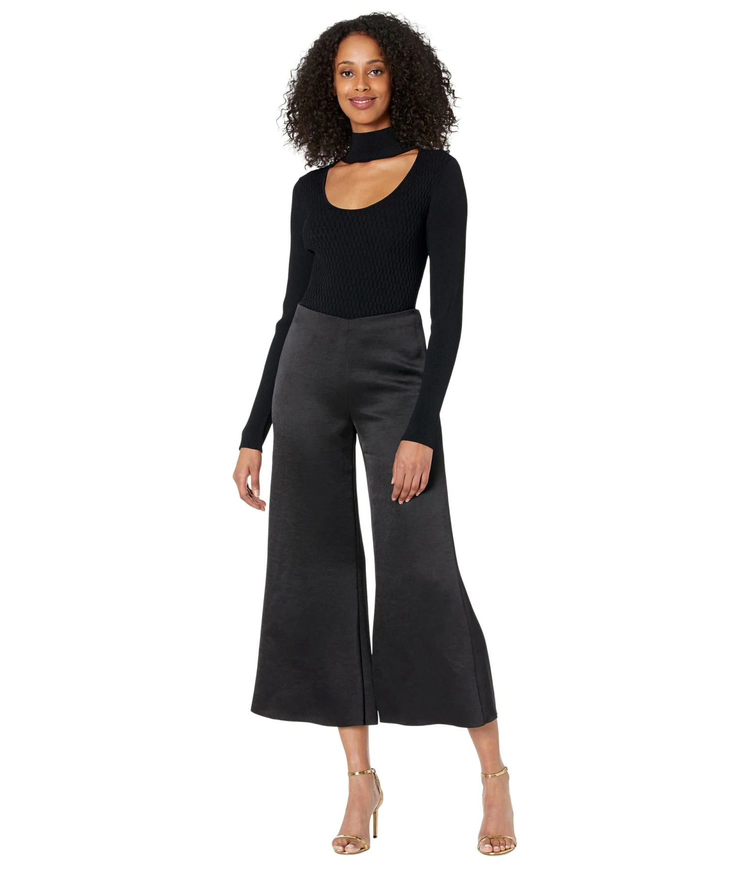 MILLY Ribbed Half Moon Neck Sweater 4 MILLY Ribbed Half Moon Neck Sweater - Image 4