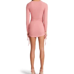 Steve Madden # 1 Crush Long Sleeve Adjustable Rib Knit Mini Dress -Cheap Styleocity Store 61RHSDmGU7L
