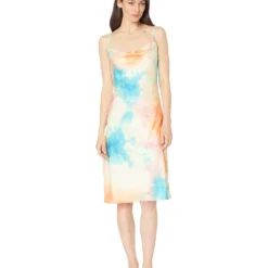 Sage Cowl Neck Slip Dress