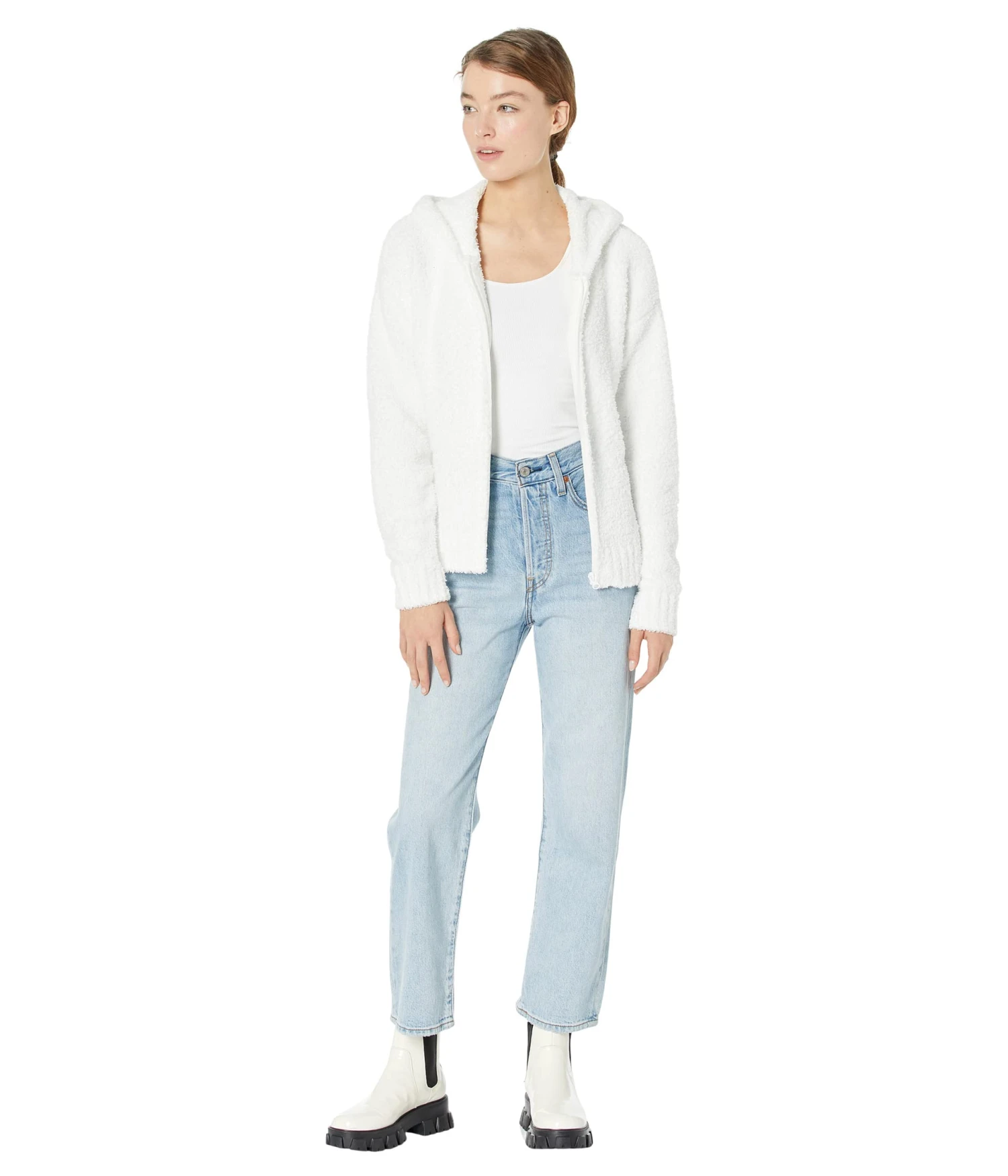 Bella Dahl Long Sleeve Zip Hoodie Sweater 4 Bella Dahl Long Sleeve Zip Hoodie Sweater - Image 4