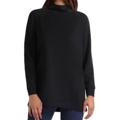 H Halston Long Sleeve Mock Neck Raglan Pullover -Cheap Styleocity Store 61mR1MB 3yL