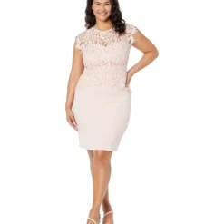 Vince Camuto Lace & Crepe Sheath Dress 7 Vince Camuto Lace & Crepe Sheath Dress -Cheap Styleocity Store 61nMckr1szL