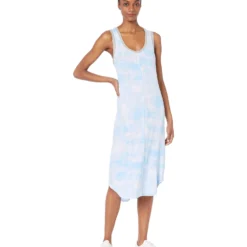 Splendid Ribbed Jersey Racerback Maxi Gown