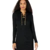 MICHAEL Michael Kors Rib Chain Lace-Up Shift Dress