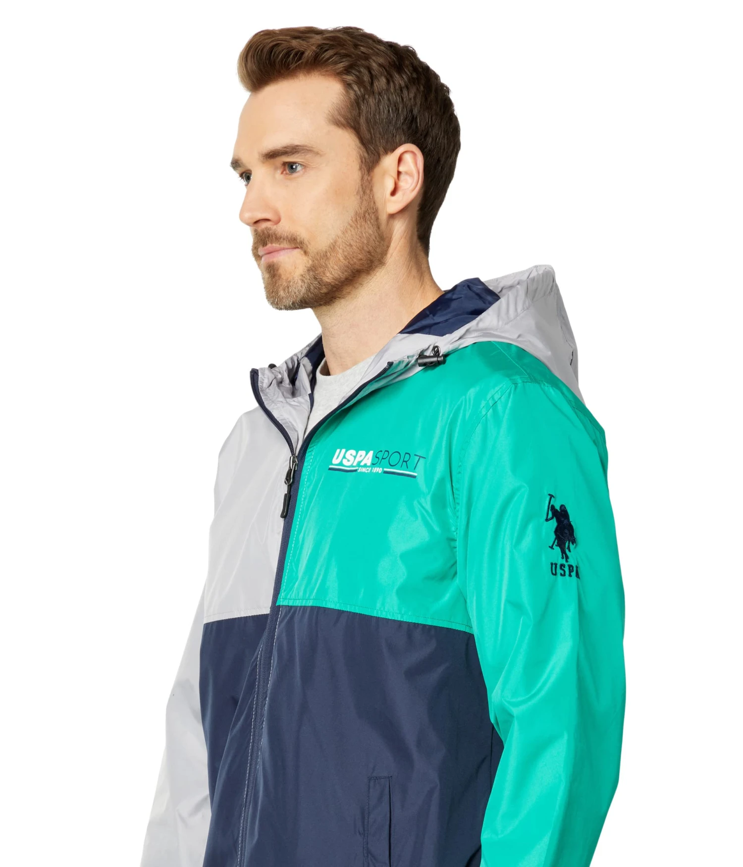 U.S. POLO ASSN. Tricolor Windbreaker 3 U.S. POLO ASSN. Tricolor Windbreaker - Image 3