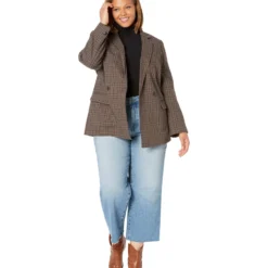 Madewell Plus Caldwell Double-Breasted Blazer In Hedden Plaid -Cheap Styleocity Store 712wnJ4UuLL