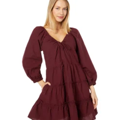 Madewell Teresa - Long Sleeve Tie Retro Mini