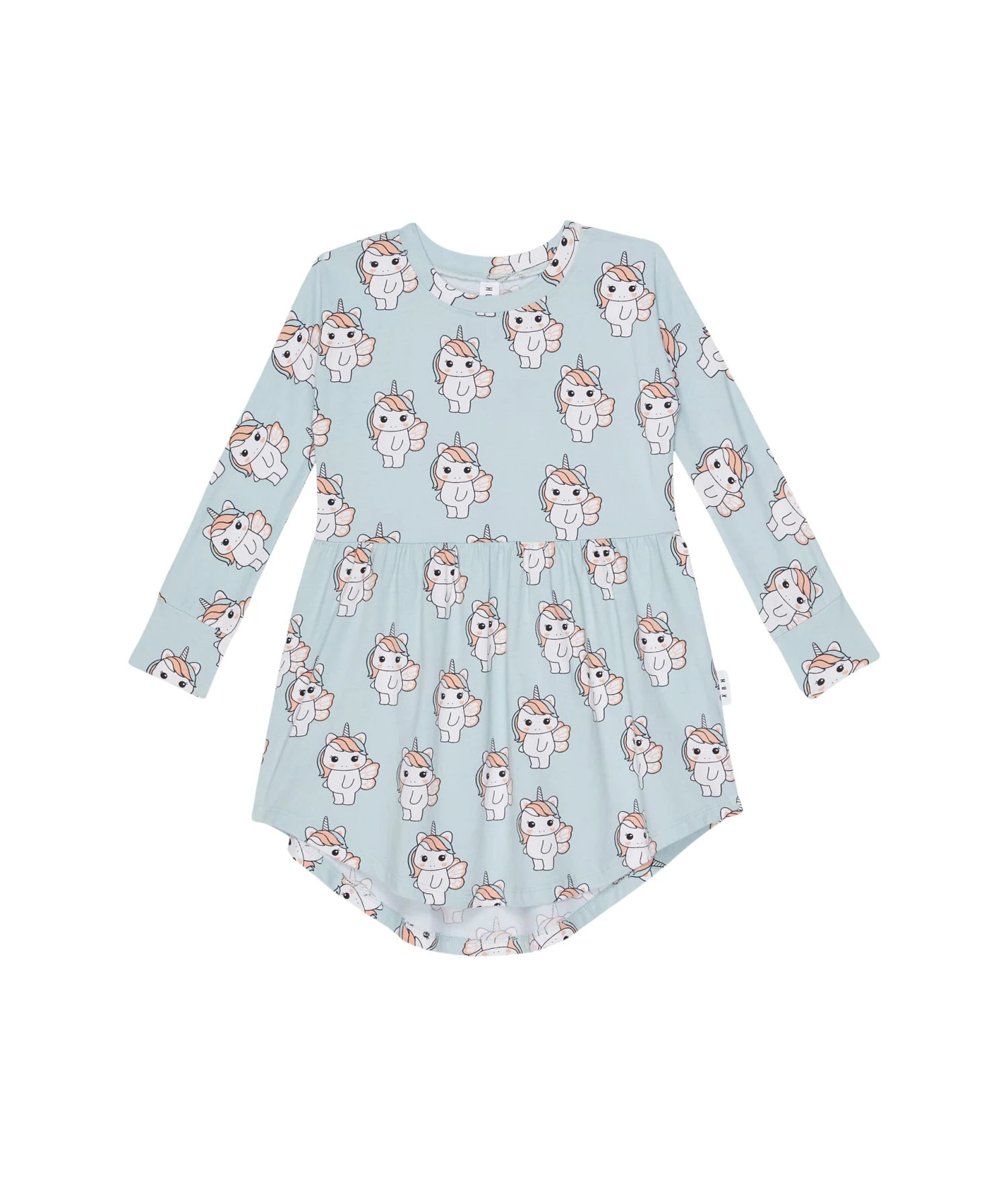 HUXBABY Fairy Unicorn Long Sleeve Swirl Dress (Infant/Toddler) 1 HUXBABY Fairy Unicorn Long Sleeve Swirl Dress (Infant/Toddler)
