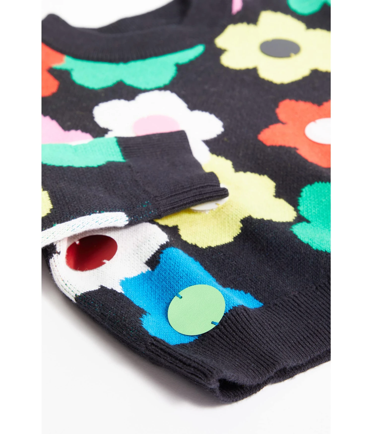 Stella McCartney Kids Flowers Intarsia Sweater (Toddler/Little Kids/Big Kids) 2 Stella McCartney Kids Flowers Intarsia Sweater (Toddler/Little Kids/Big Kids) - Image 2