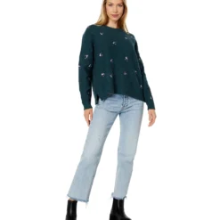 Madewell Embroidered Cross-Stitch Floral Pullover Sweater -Cheap Styleocity Store 71CWp9PGWDL