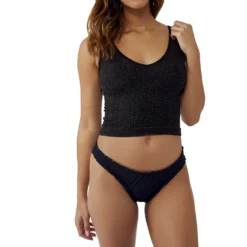 Free People Lurex Solid Rib Brami