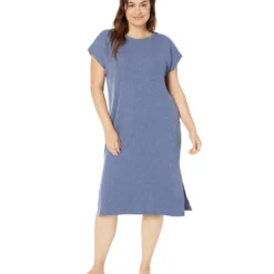 Madewell Plus Ribbed Shoulder Tee Dress