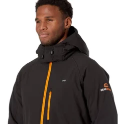 ORORO GEARWRENCH Heated Hooded Jacket (Black With Orange Zipper) -Cheap Styleocity Store 71Nc3sE7k1L