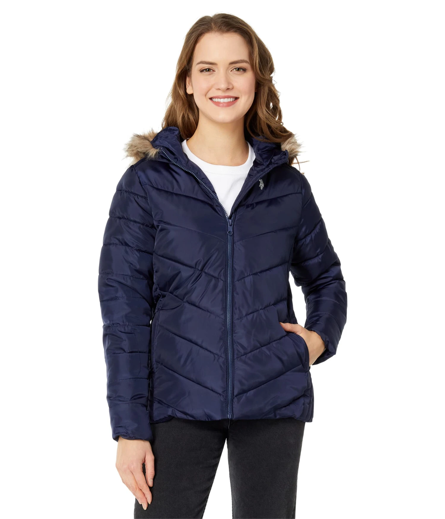 U.S. POLO ASSN. Faux Fur Hood Puffer Jacket 1 U.S. POLO ASSN. Faux Fur Hood Puffer Jacket