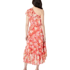 Vince Camuto Chiffon Ruffle One Shoulder High-Low Midi -Cheap Styleocity Store 71SX8Wx3fWL