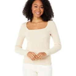 Madewell Alderney Square-Neck Sweater
