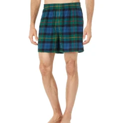 L.L.Bean Scotch Plaid Flannel Boxer Regular