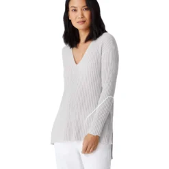 Eileen Fisher Italian Cashmere V-Neck Tunic