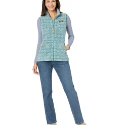 L.L.Bean Mountain Classic Fleece Vest Print -Cheap Styleocity Store 71UU BkAMML