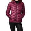 Bernardo Fashions Crisscross Hooded Puffer Jacket