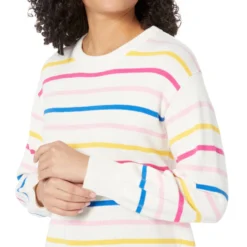 Draper James Multi Stripe Crew Neck Sweater -Cheap Styleocity Store 71dfsE9cBkL