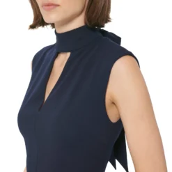 Calvin Klein Long Mock Neck With Tie Back -Cheap Styleocity Store 71drgB2fFjL
