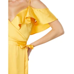 Bebe Cold-Shoulder Ruffle Maxi Dress -Cheap Styleocity Store 71m9bBH9NZL