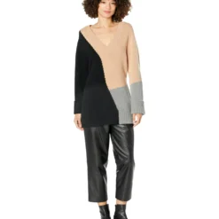 EQUIPMENT Aminne Color-Block V-Neck Sweater 7 EQUIPMENT Aminne Color-Block V-Neck Sweater -Cheap Styleocity Store 71mTQLcw eL