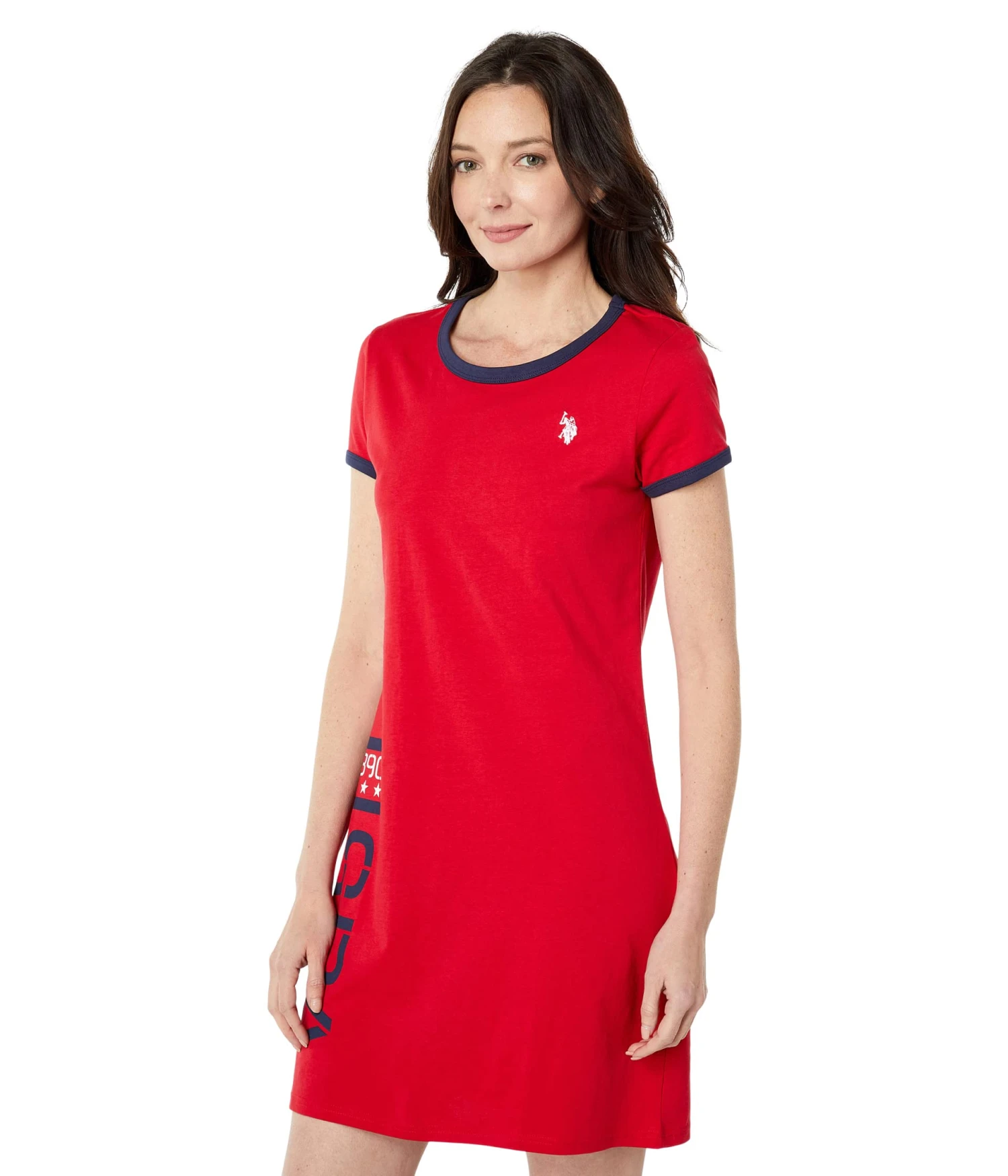 U.S. POLO ASSN. Graphic Ringer Dress 1 U.S. POLO ASSN. Graphic Ringer Dress