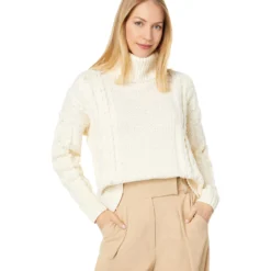Madewell Capri Cotton Cable Turtleneck
