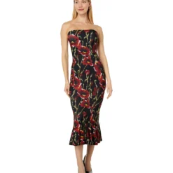 Norma Kamali Strapless Fishtail Dress To Midcalf