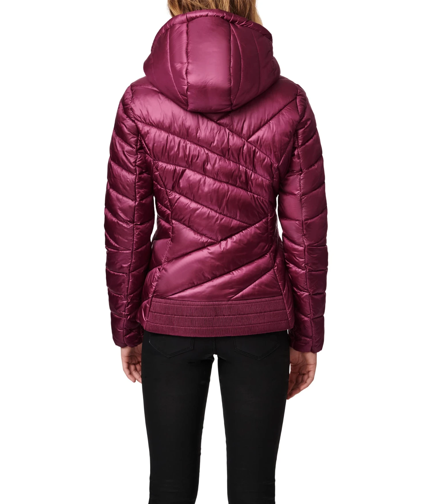 Bernardo Fashions Crisscross Hooded Puffer Jacket 3 Bernardo Fashions Crisscross Hooded Puffer Jacket - Image 3