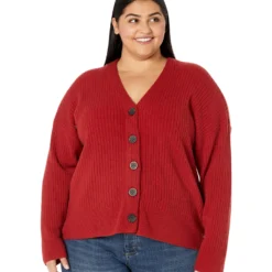 Madewell Plus Cameron Ribbed Cardigan Sweater In Coziest Yarn