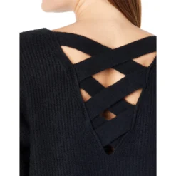 1.STATE Cross-Back Crew Neck Sweater 6 1.STATE Cross-Back Crew Neck Sweater -Cheap Styleocity Store 811yZNQXcML