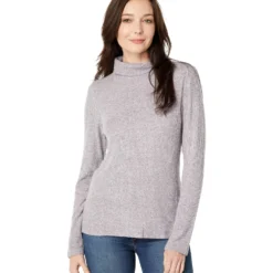 Dylan By True Grit Romi Heathered Rib Top