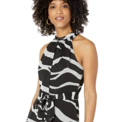 Donna Morgan Printed Maxi Dress With Lurex Detail -Cheap Styleocity Store 8199y63myaL