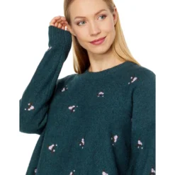 Madewell Embroidered Cross-Stitch Floral Pullover Sweater -Cheap Styleocity Store 81J7VG0aY6L