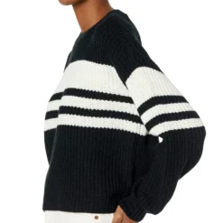 Saltwater Luxe Alia Long Sleeve Stripe Sweater -Cheap Styleocity Store 81LP2DyKNL