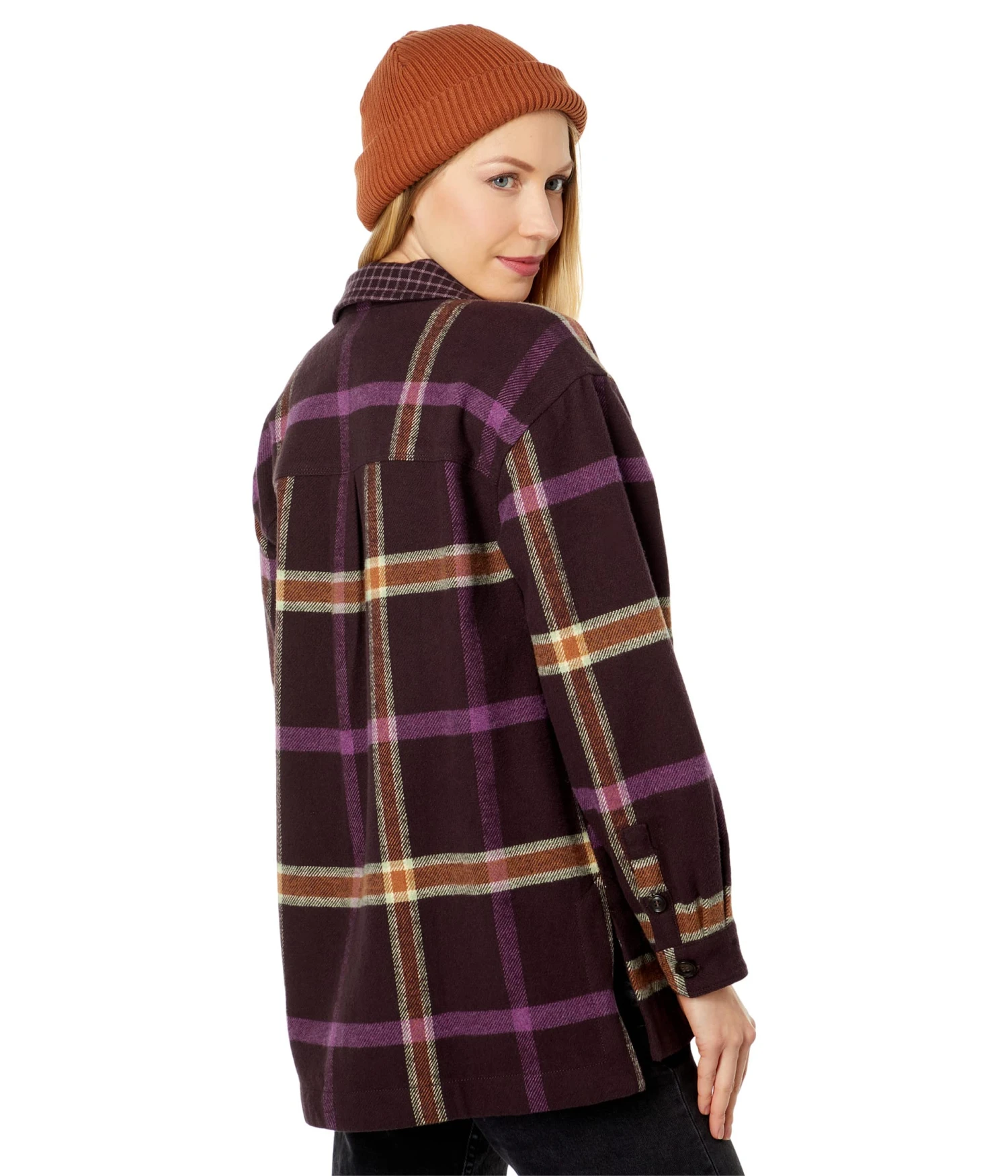 Madewell Tilda Shirt Jacket - Heavyweight Flannel Twill Windowpane 2 Madewell Tilda Shirt Jacket - Heavyweight Flannel Twill Windowpane - Image 2