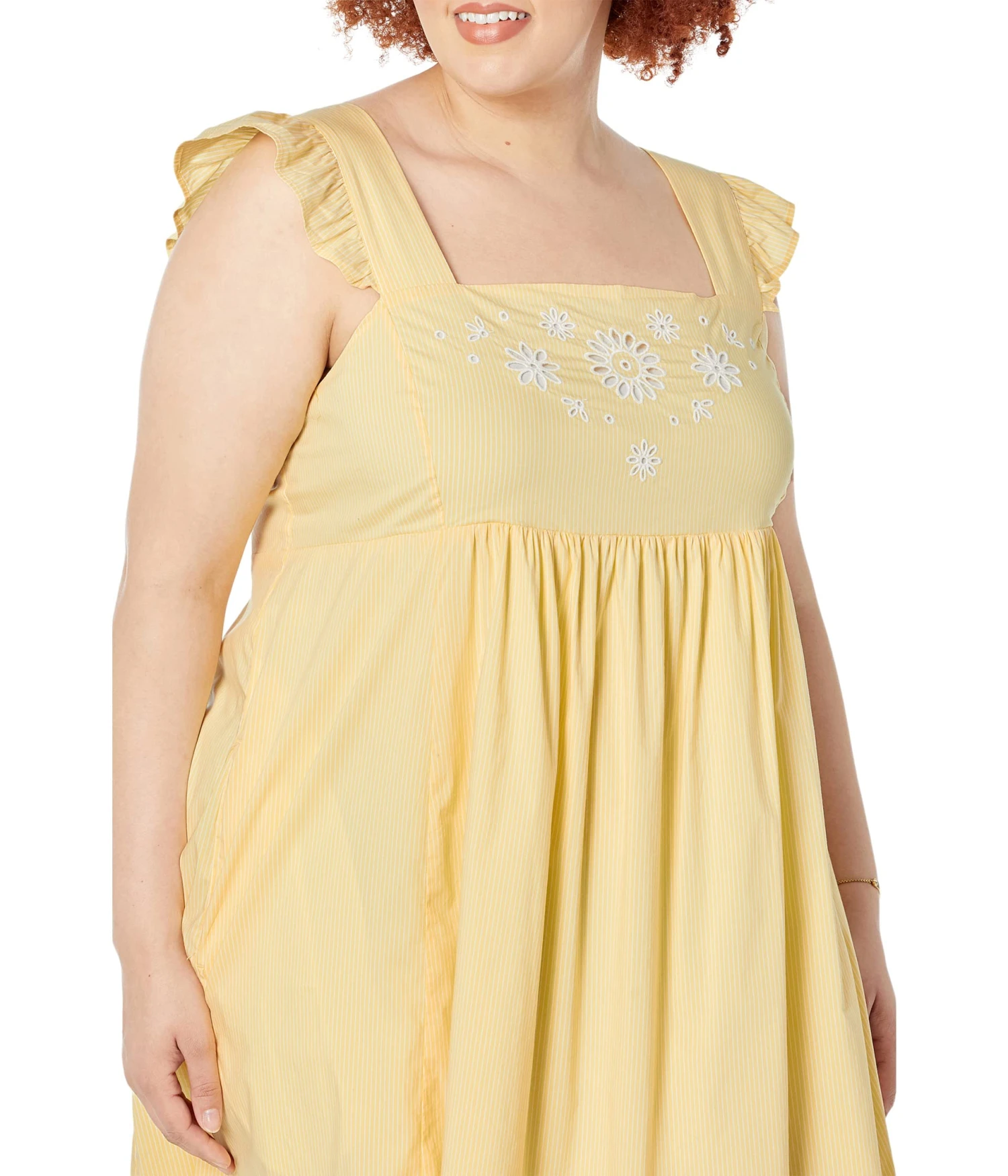 Draper James Plus Size Embroidered Maddie Babydoll Dress 3 Draper James Plus Size Embroidered Maddie Babydoll Dress - Image 3