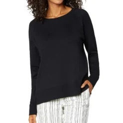 Liverpool Raglan Sweater With Side Slit