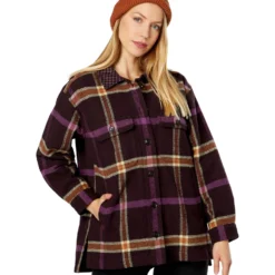 Madewell Tilda Shirt Jacket - Heavyweight Flannel Twill Windowpane