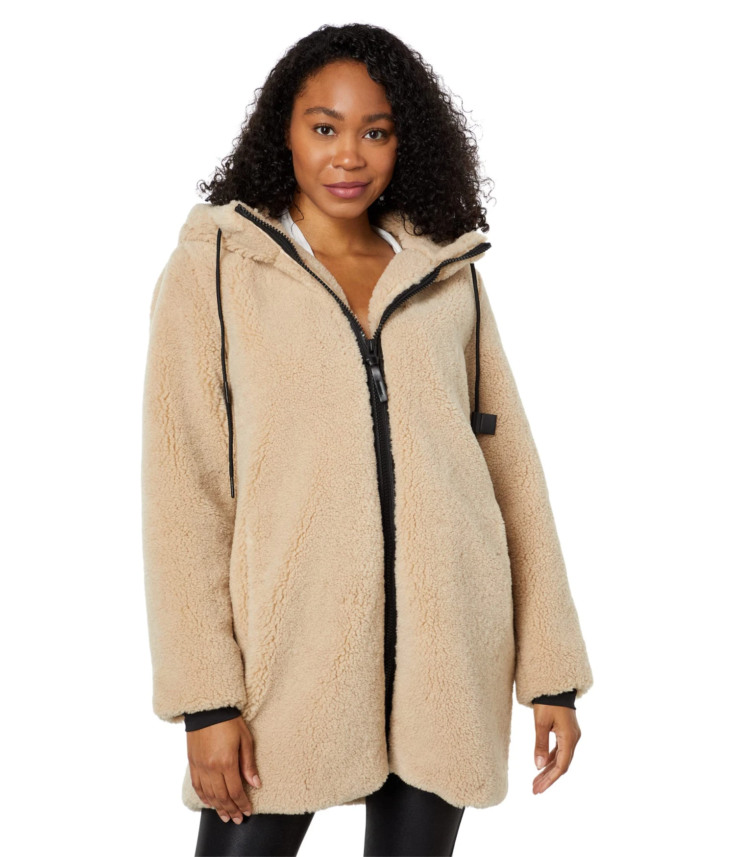 Sanctuary Hooded Zip Front Sherpa 1 Sanctuary Hooded Zip Front Sherpa