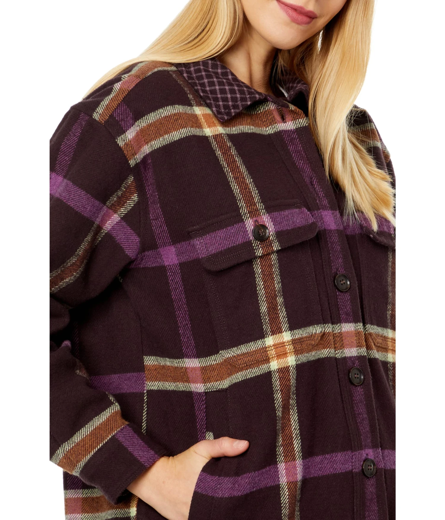 Madewell Tilda Shirt Jacket - Heavyweight Flannel Twill Windowpane 3 Madewell Tilda Shirt Jacket - Heavyweight Flannel Twill Windowpane - Image 3