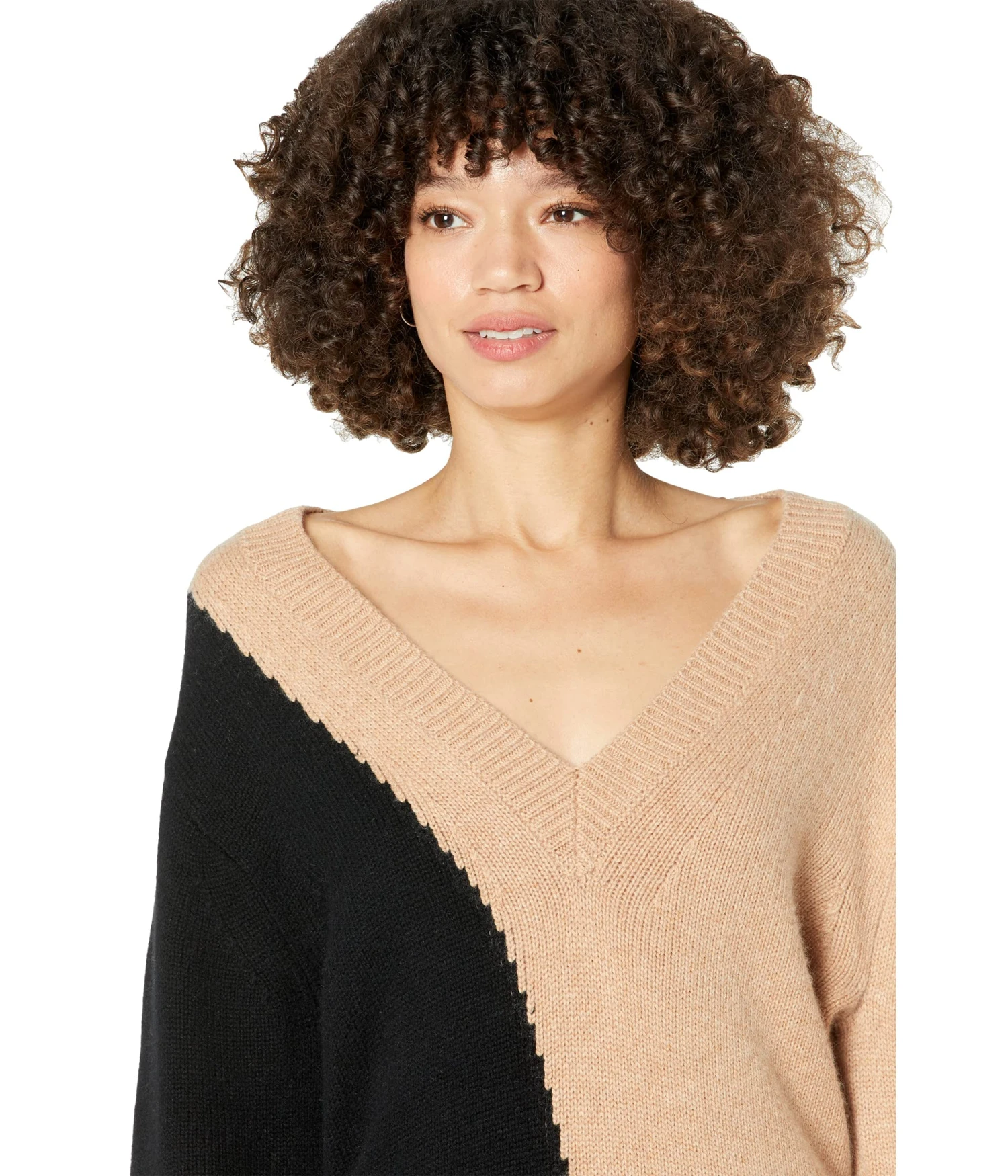 EQUIPMENT Aminne Color-Block V-Neck Sweater 3 EQUIPMENT Aminne Color-Block V-Neck Sweater - Image 3